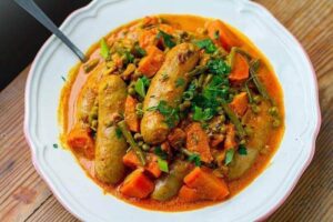 Curried Sausages Recipe