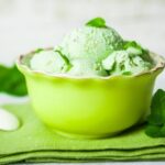 green apples frozen yoghurt ice cream