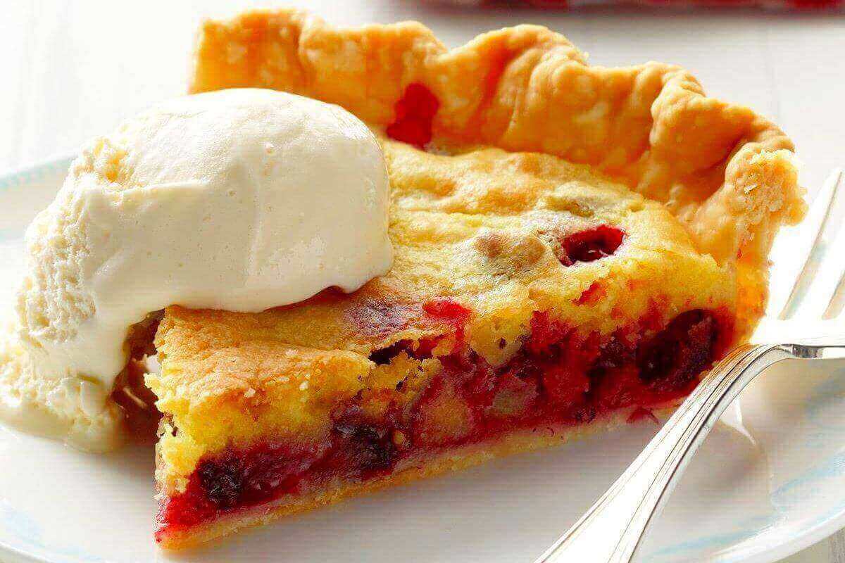 Cranberry Custard Pie Recipe