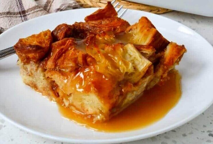 Croissant Bread Pudding Recipe With Bourbon Sauce