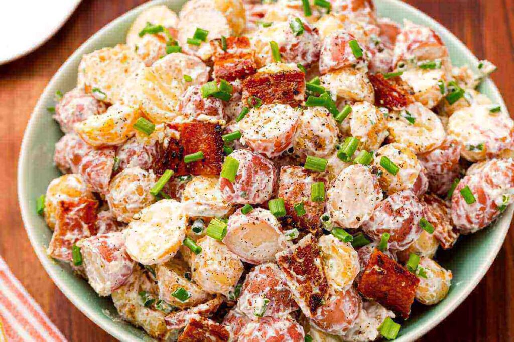 Red Hot And Blue Redskin Potato Salad Recipe Red Hot And Blue Potato Salad Recipe