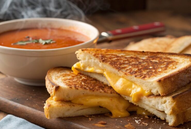 Grilled Cheese Recipe - Tomato Soup