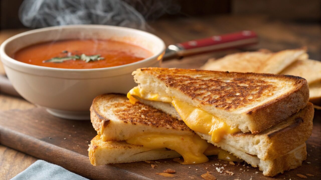 Grilled Cheese Recipe - Tomato Soup